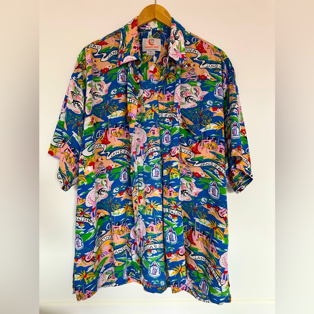 Pineapple Moon Men’s Hawaiian Shirt